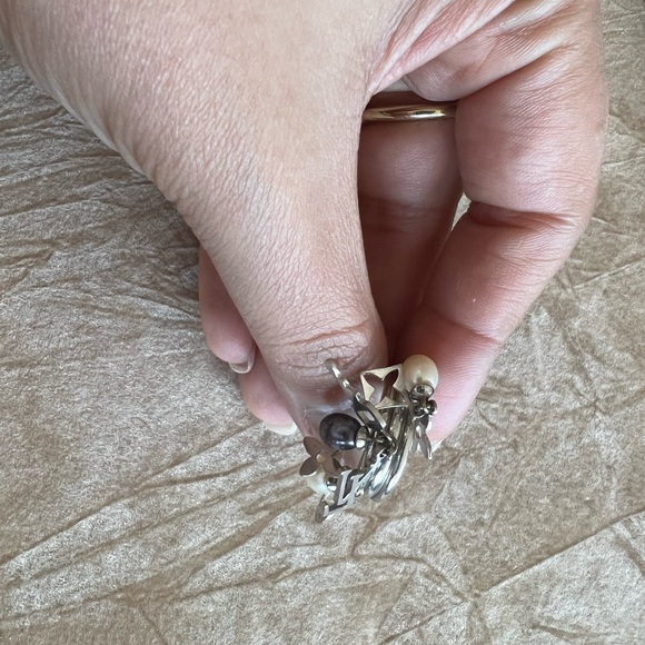 18 karat white gold ring. Size 8 - Picture 2 of 6